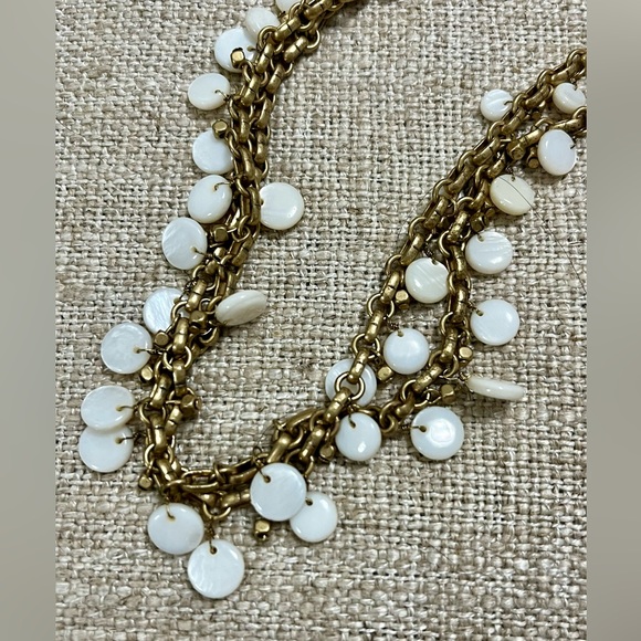 Double strand 36” beaded disc necklace - Picture 3 of 5